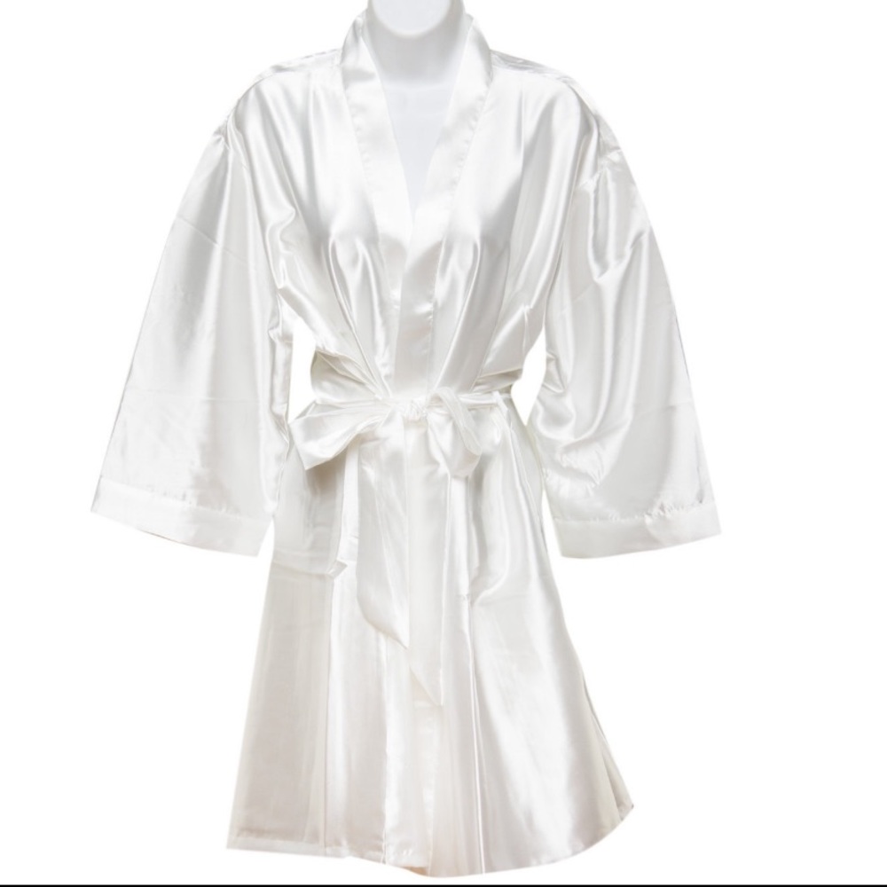 White Silk Robe